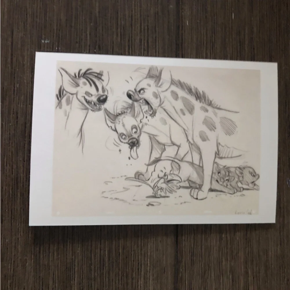 Disney Villains Postcards: The Lion King: Scar 7 pack.